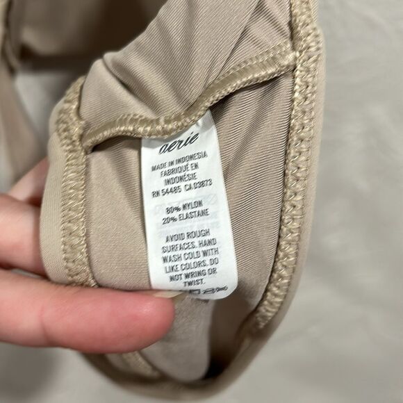 Aerie Swim Sand / Nude Halter Bikini Top Size Small - Picture 6 of 6